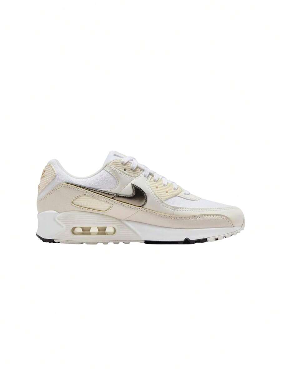 Nike Air Max 90 Women Casual Athletic Shoes White / Flat Pewter HM8128
