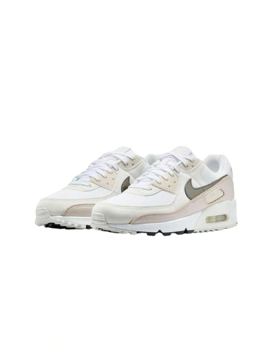Nike Air Max 90 Women Casual Athletic Shoes White / Flat Pewter HM8128
