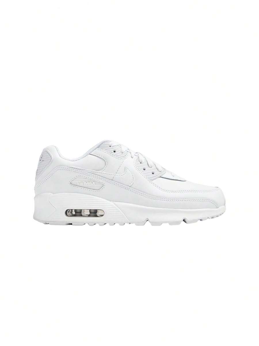 Nike Air Max 90 Kids Shoes White/Metallic Silver/White/White HF6358