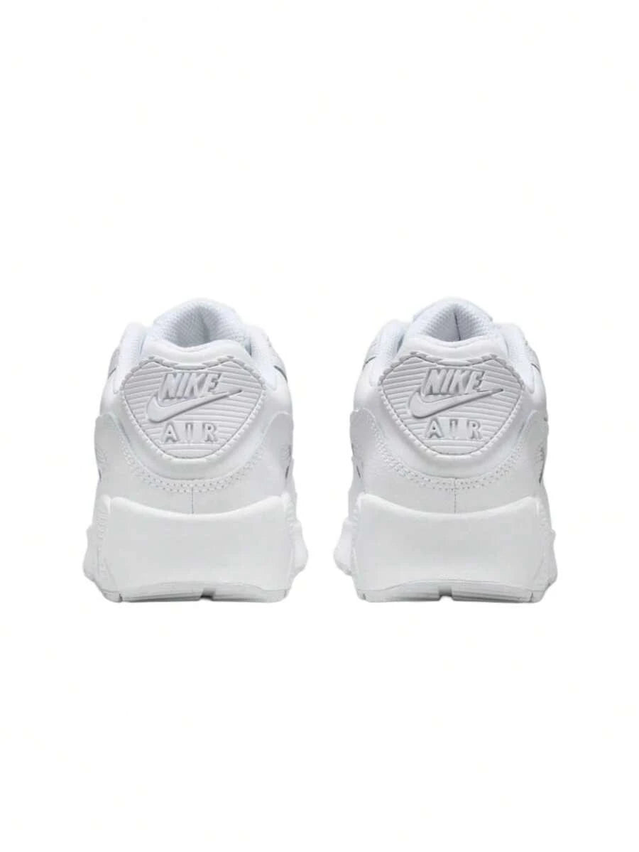 Nike Air Max 90 Kids Shoes White/Metallic Silver/White/White HF6358