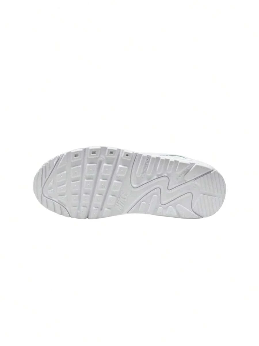 Nike Air Max 90 Kids Shoes White/Metallic Silver/White/White HF6358