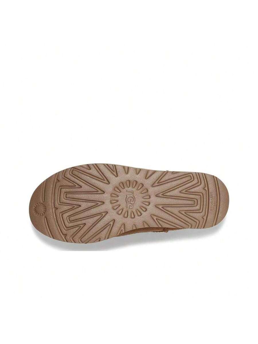 UGG dames korte, comfortabele, casual snowboots met 5 cm dikke zool en thermische voering, kastanjebruin