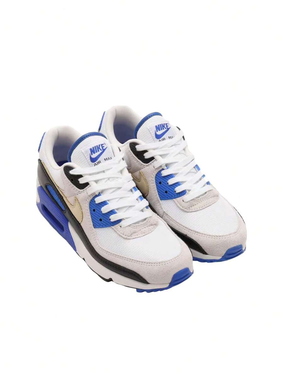 Nike Air Max 90 Premium Men's Sneakers White / Racer Blue / Black / Khaki HF3449