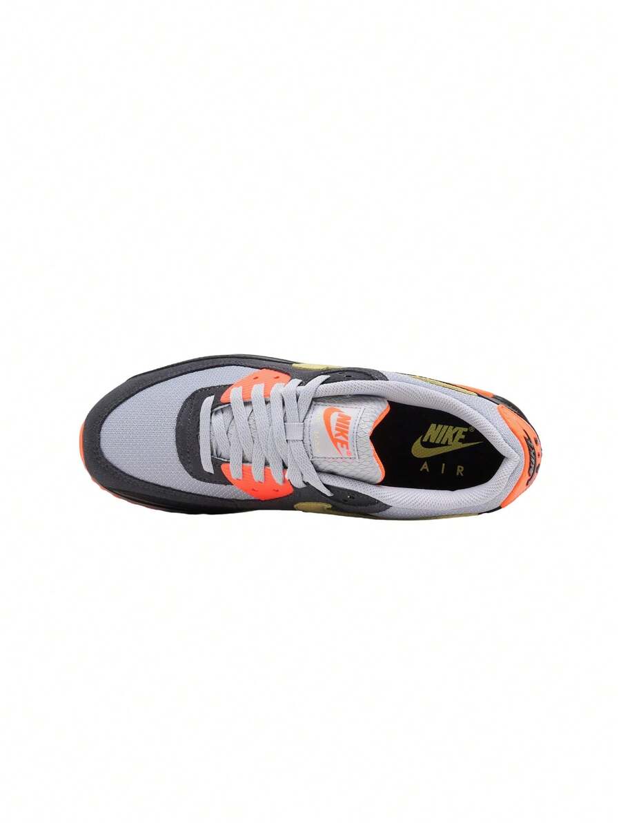 Nike Air Max 90 Men's Sneakers Light Smoke Grey / Hyper Crimson / Black / Limelight DM0029 018